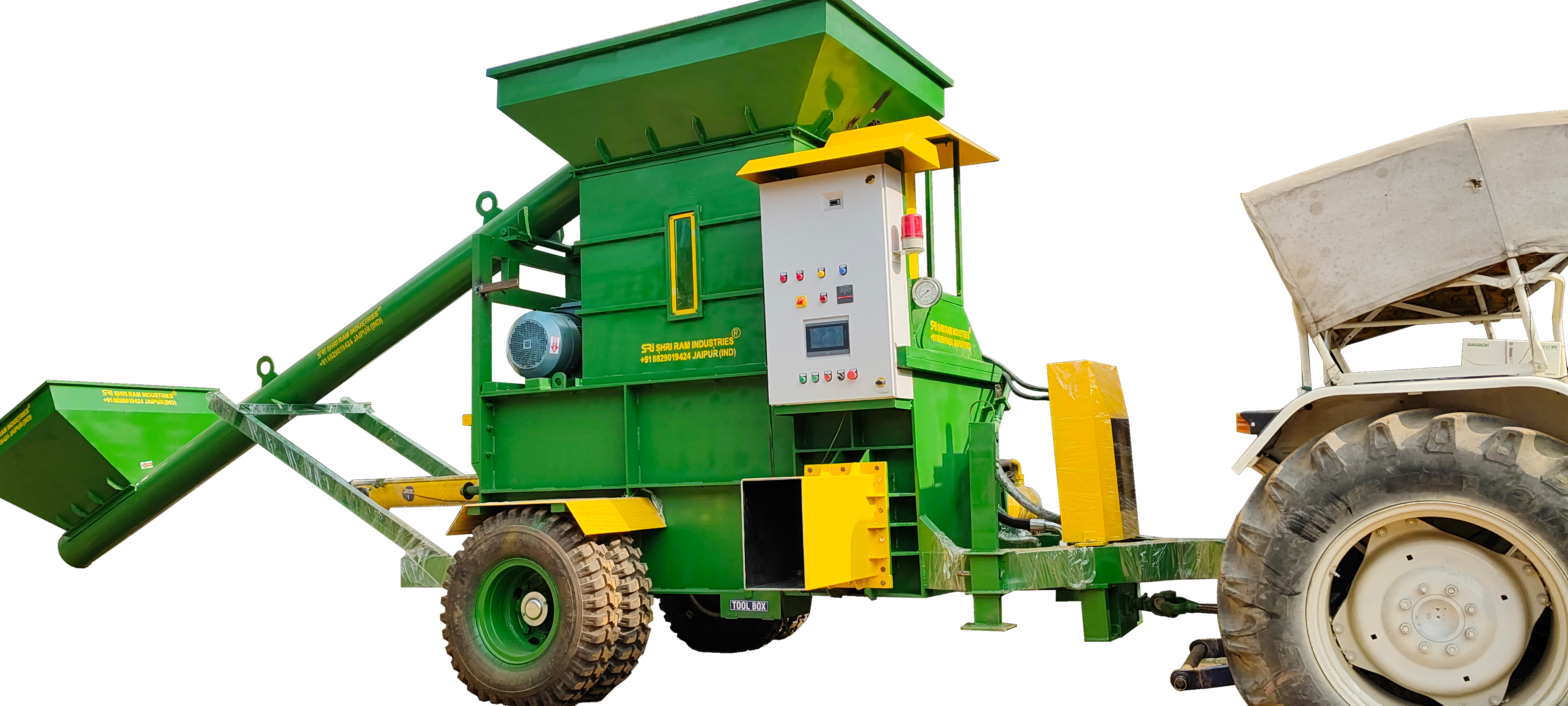 Rice Husk Baler Machine Tractor Operated